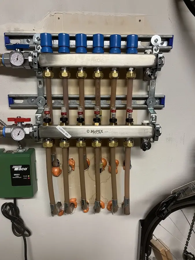 Plumber performing Gas Leak Detection at a residential property in Golden Valley